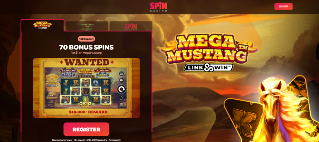 Spin Casino $1 Deposit Bonus NZ